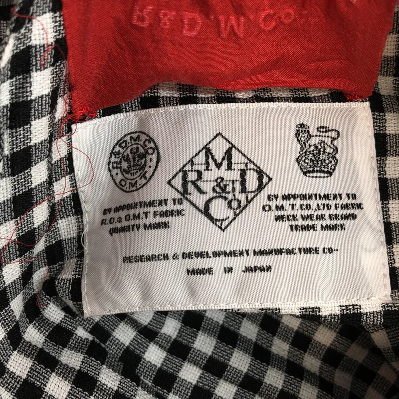 R&D.M.Co / オールドマンズテーラー | チェック ラップ ワンピース |
