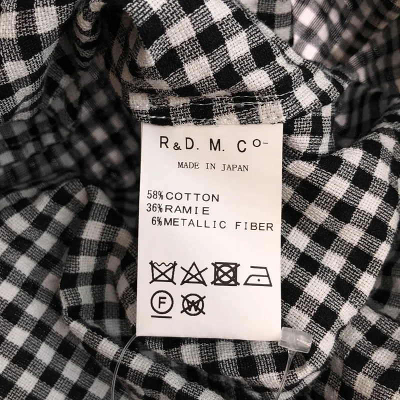 R&D.M.Co / オールドマンズテーラー | チェック ラップ ワンピース |