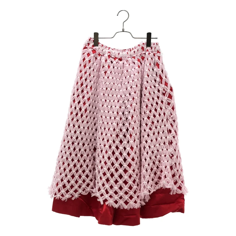 COMME des GARCONS / コムデギャルソン | 2026SS | サテン メッシュ レイヤードスカート | S | レディース