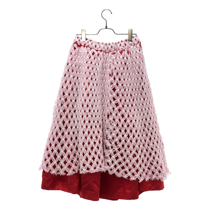 COMME des GARCONS / コムデギャルソン | 2026SS | サテン メッシュ レイヤードスカート | S | レディース