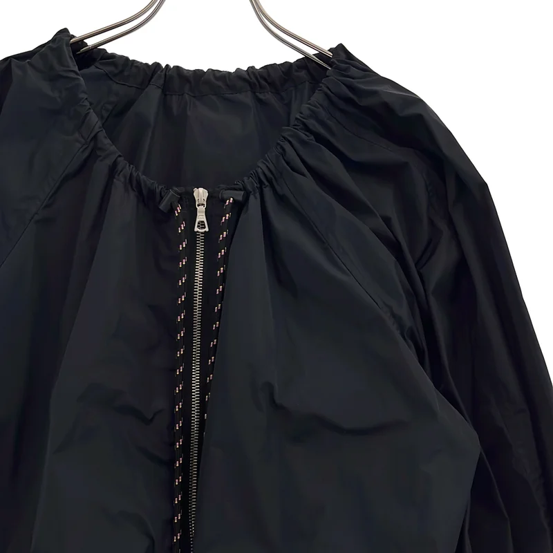DRIES VAN NOTEN / ドリスヴァンノッテン | 2019SS | ギャザー ノーカラー ジップジャケット | S | レディース