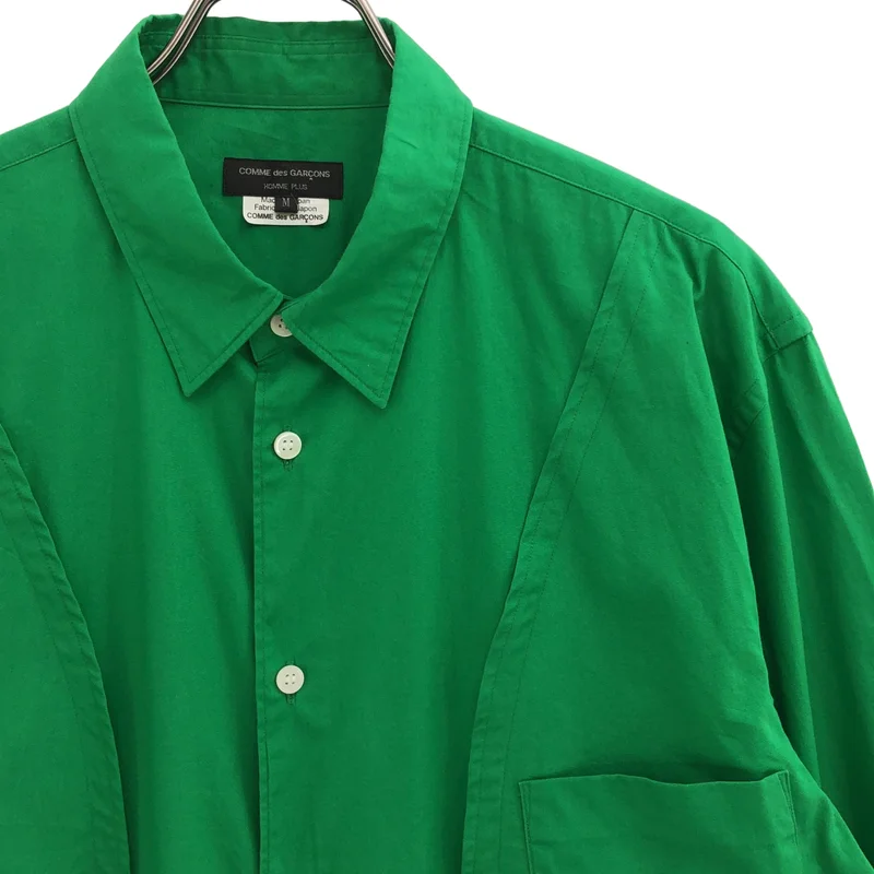 COMME des GARCONS HOMME PLUS / コムデギャルソンオムプリュス | 2024SS | コットン 変形 アシンメトリーシャツ | M | メンズ