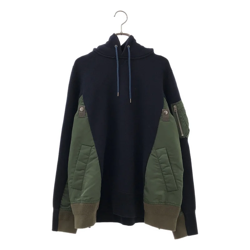 sacai / サカイ | Sponge Sweat×MA-1 Hoodie トレーナー SCM-033 | 2 | メンズ