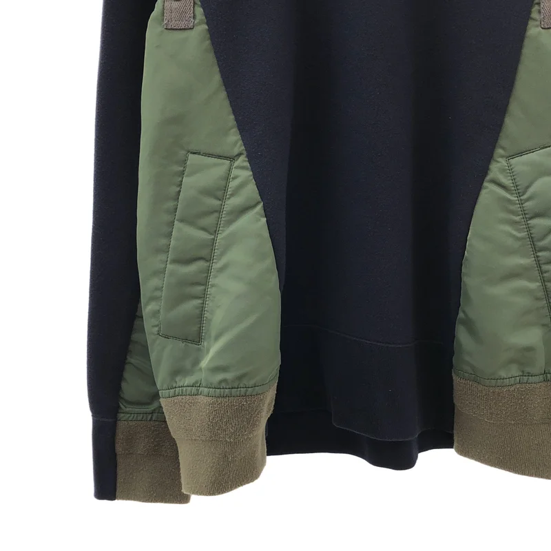 sacai / サカイ | Sponge Sweat×MA-1 Hoodie トレーナー SCM-033 | 2 | メンズ