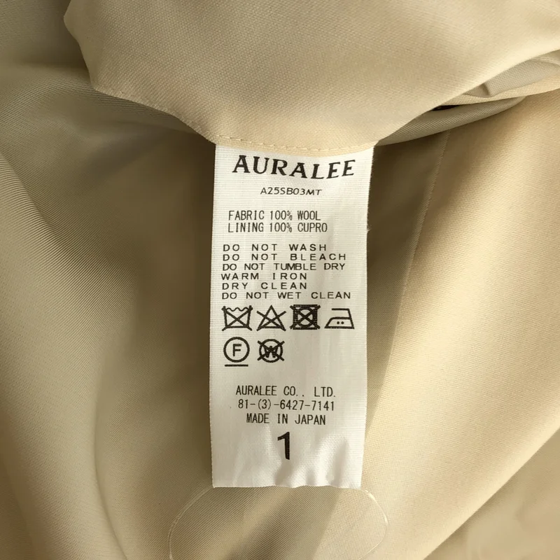 AURALEE / オーラリー | 2025SS | SUPER FINE TROPICAL WOOL ZIP BLOUSON / スーパーファイン トロピカルウール ジップアップブルゾン | 1 | メンズ