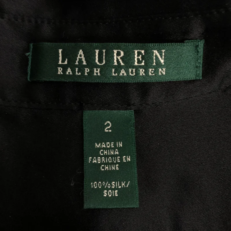 Lauren Ralph Lauren / ローレンラルフローレン | シルク サテンシャツ | 2 | レディース