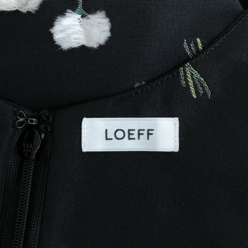 LOEFF / ロエフ | ワタスゲ ジャカードノースリーブワンピース |