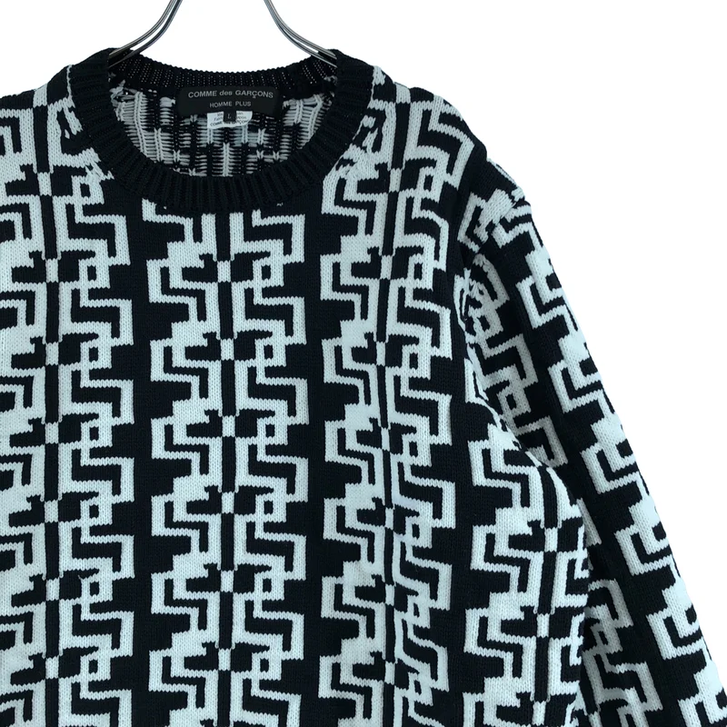 COMME des GARCONS HOMME PLUS / コムデギャルソンオムプリュス | 2021AW | ジオメトリック オーバーサイズ ニット | L | メンズ