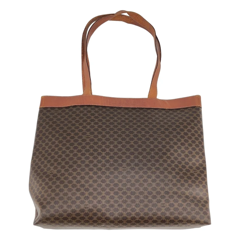 CELINE / セリーヌ | レザー マカダム トートバッグ |