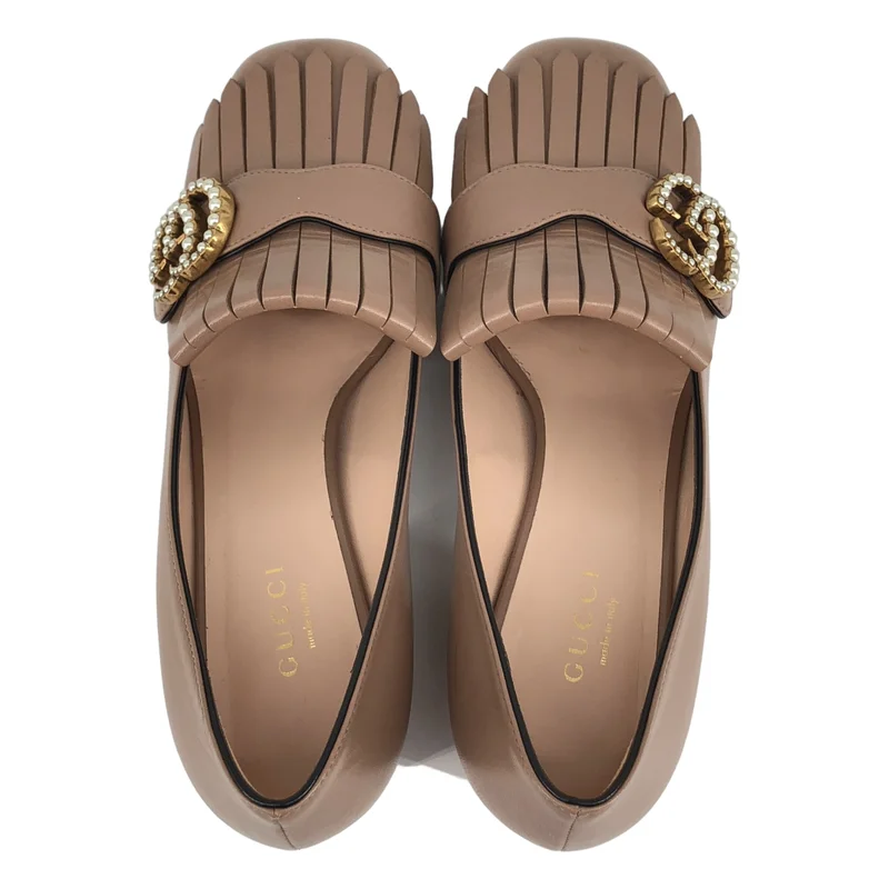 GUCCI / グッチ | GGマーモント パール ヒールパンプス | 35 1/2 | レディース