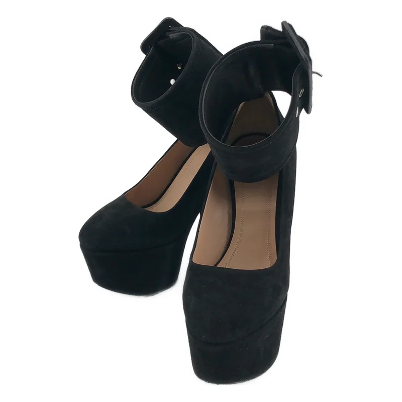 CELINE / セリーヌ | by Phoebe Philo フィービー /  バックル チャンキーヒール パンプス | 36.5 | レディース