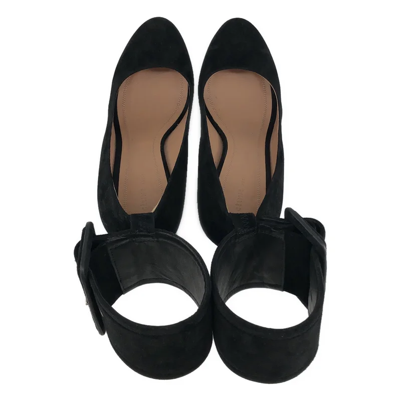 CELINE / セリーヌ | by Phoebe Philo フィービー /  バックル チャンキーヒール パンプス | 36.5 | レディース