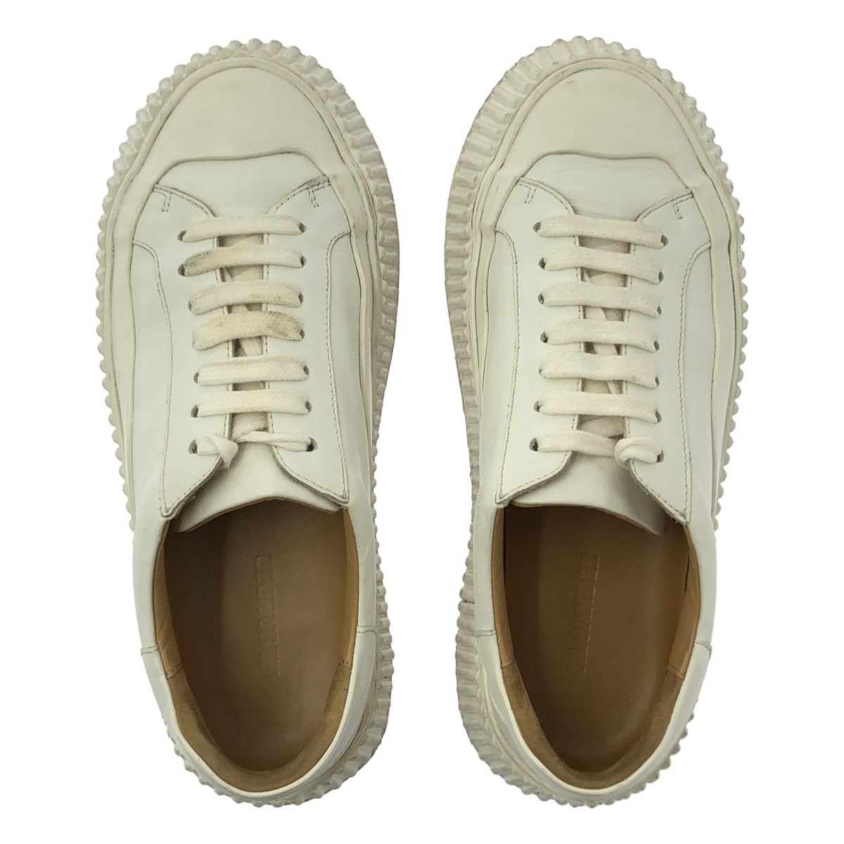JIL SANDER / ジルサンダー | レザー プラットフォームスニーカー | 36