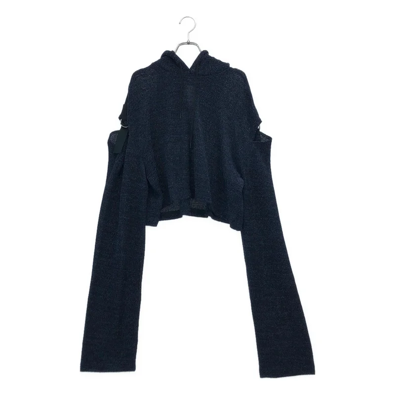 JUNYA WATANABE COMME des GARCONS / ジュンヤワタナベ | 2023SS | 和紙混 ショルダーベルト ラメ ショートパーカー | S | レディース