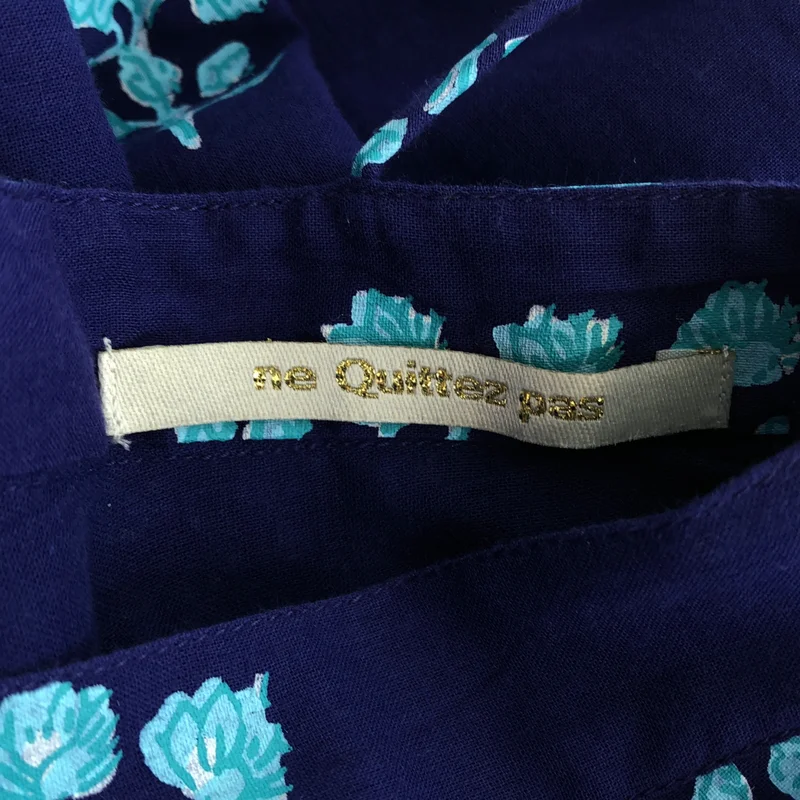 ヌキテパ　エスニックコンビネーションプリントギャザースリーブドレス ne Quittez pas / ヌキテパ | Cotton Voile Ethnic Combination Print