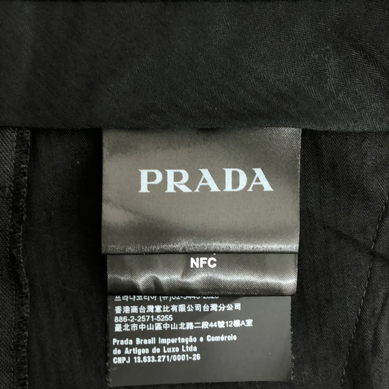 PRADA / プラダ | モヘア コットン サイドアジャスター タックスラックス | 48 | メンズ