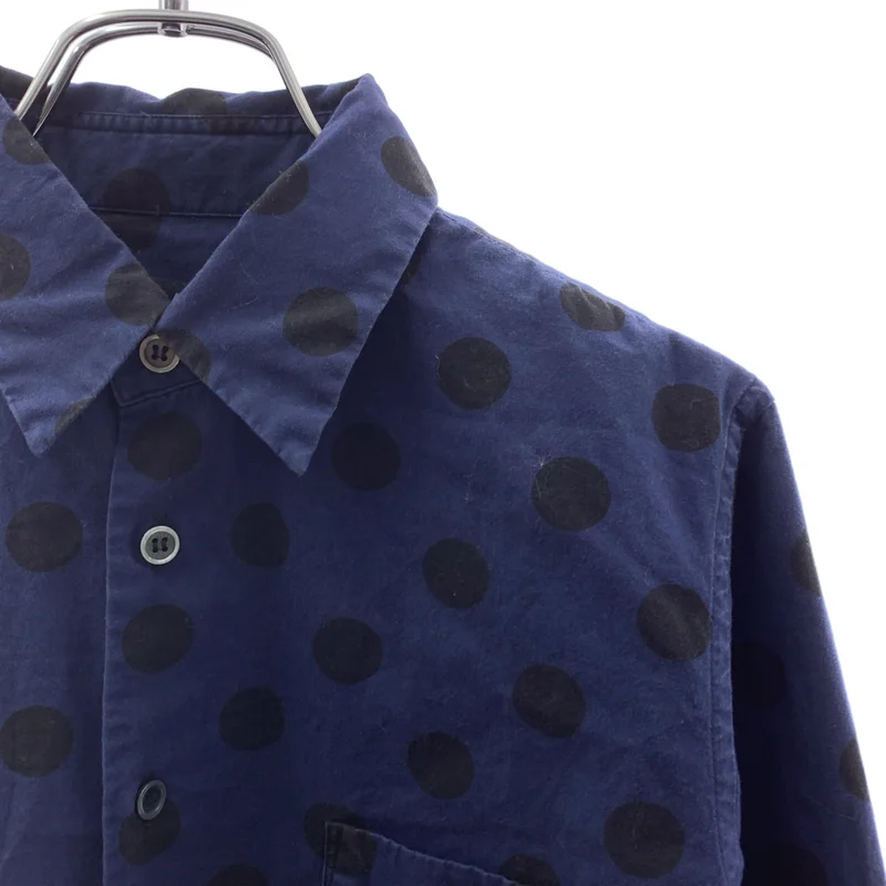 BLACK COMME des GARCONS / ブラックコムデギャルソン | 2013 | 染め加工 ドット シャツ ブラウス | XS | レディース