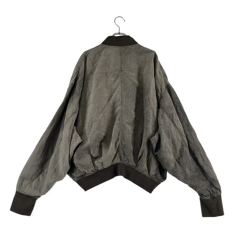 ziggy chen / ジギーチェン | 2026SS | Striped Bomber Jacket / ストライプ オーバーシルエット ボンバー ジャケット ブルゾン | 46 | メンズ