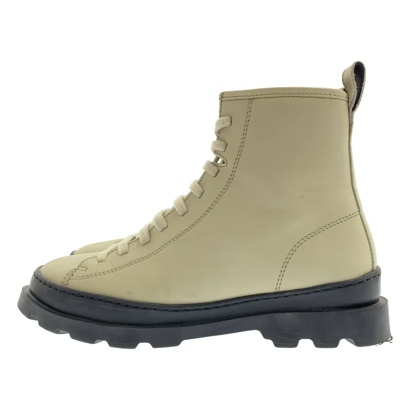 CAMPER / カンペール | レザー サイドジップ レースアップ ショート ブーツ | 37 | レディース