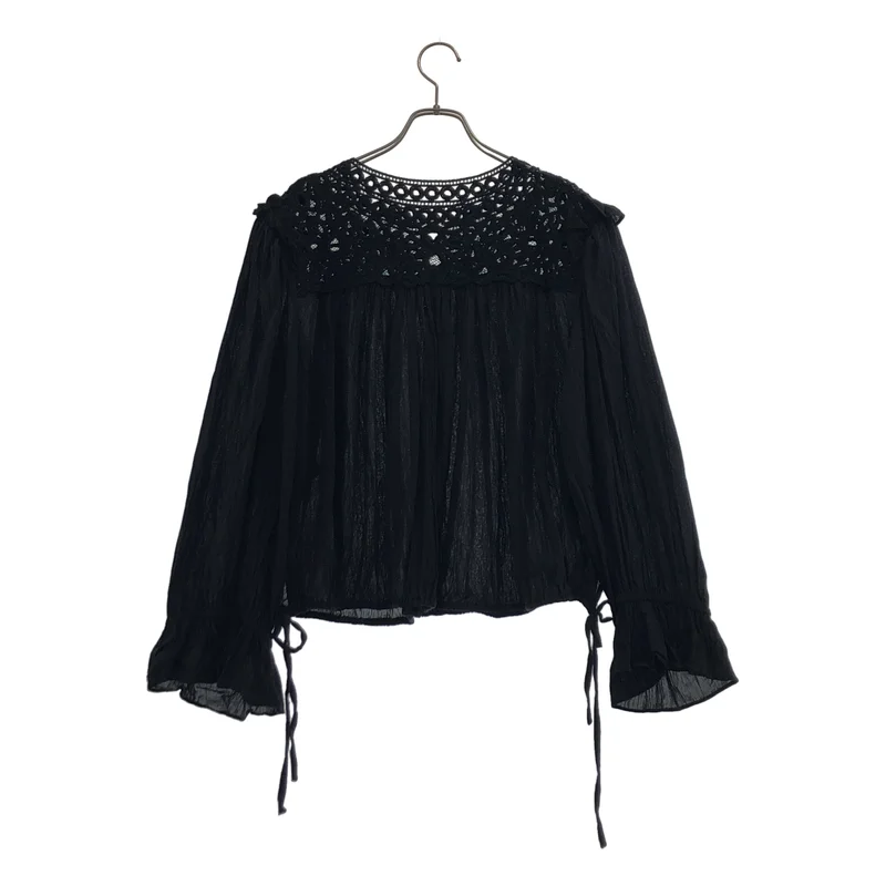 ISABEL MARANT ETOILE / イザベルマランエトワール | レース ギャザー 切替 ブラウス | 36 | レディース