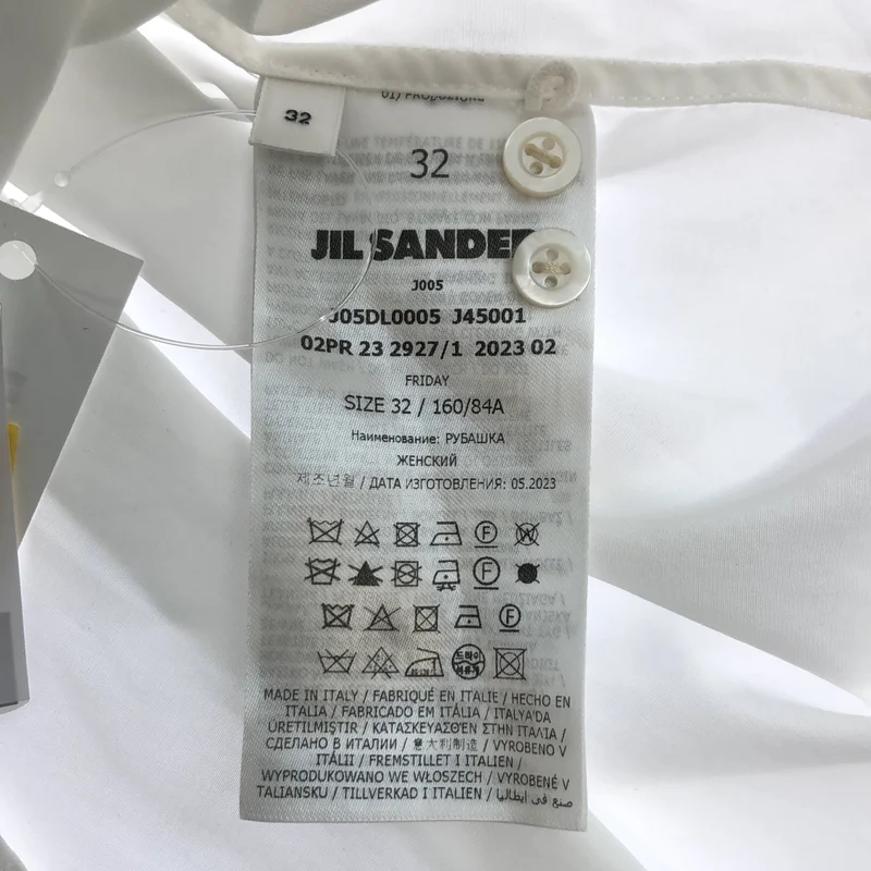 JIL SANDER / ジルサンダー | FRIDAY SHIRT プルオーバー 半袖シャツ | 32 | レディース