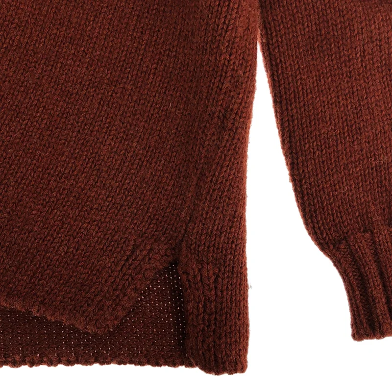 MHL. / エムエイチエルマーガレットハウエル | 2022AW | BRITISH WOOL / ウール スリット ハイネック ニット セーター | 2 | レディース
