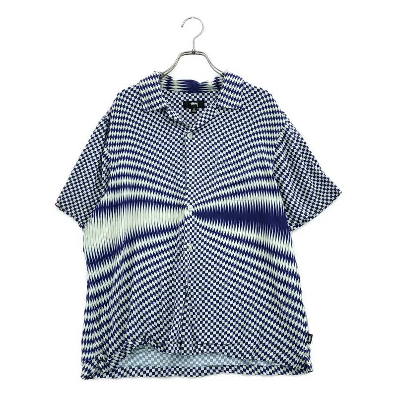 STUSSY / ステューシー | レーヨン サイケデリック チェッカー シャツ | S | メンズ