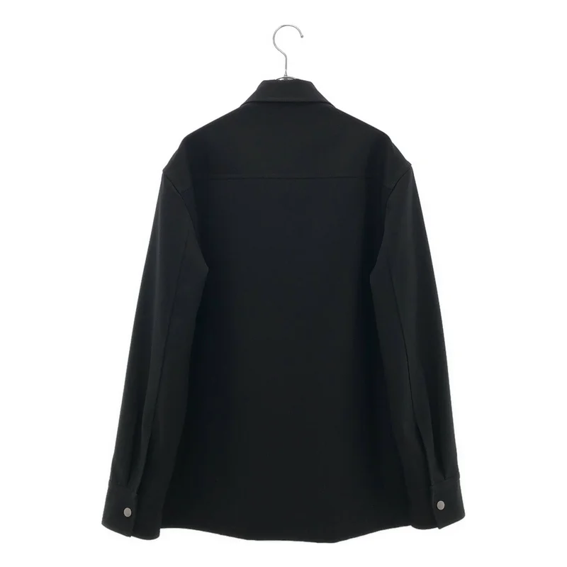 JIL SANDER / ジルサンダー | 2024SS | SHIRT 50 リサイクルポリエステルギャバジン ジップアップ シャツジャケット | 38 | メンズ