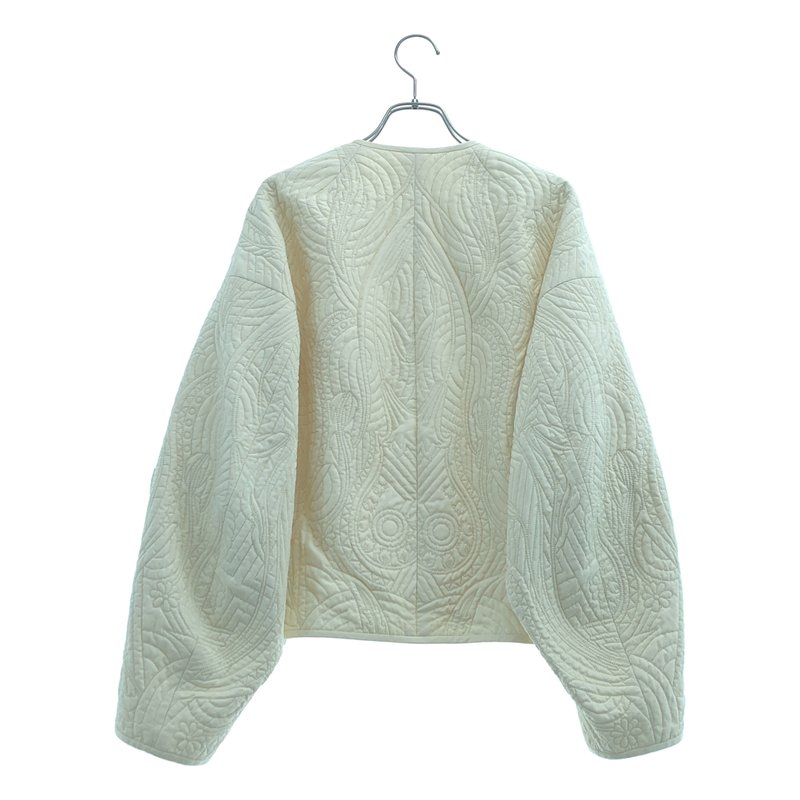 Mame Kurogouchi / マメクロゴウチ | 2023AW | Floral Quilted Silk Jacket フローラル キルティング シルクジャケット | 2 | レディース