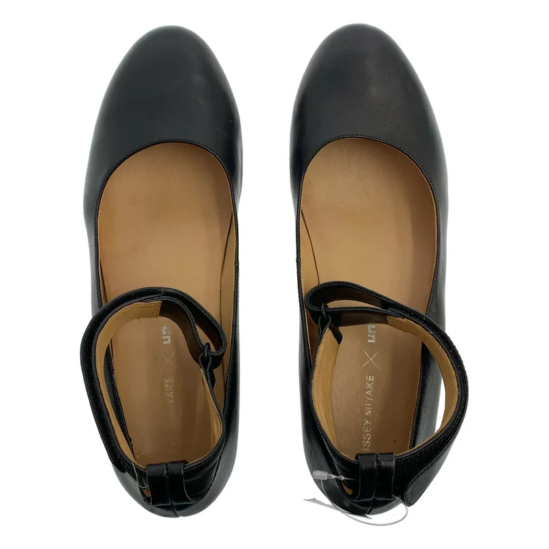ISSEY MIYAKE / イッセイミヤケ | × UNITED NUDE / ユナイテッドヌード レザー ストラップ プラットフォーム シューズ | 40 | レディース