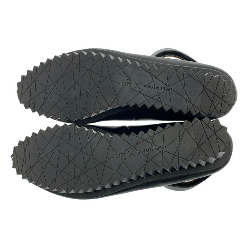 ISSEY MIYAKE / イッセイミヤケ | × UNITED NUDE / ユナイテッドヌード レザー ストラップ プラットフォーム シューズ | 40 | レディース
