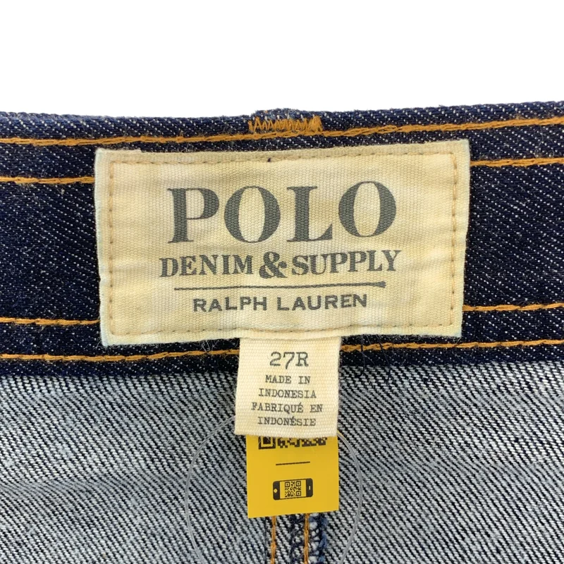 Denim & Supply Ralph Lauren / デニムアンドサプライラルフローレン | レザーパッチ ロゴボタン デニムスカート | 27R | レディース