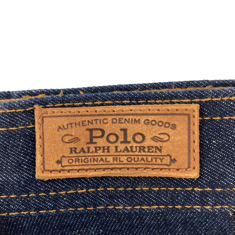 Denim & Supply Ralph Lauren / デニムアンドサプライラルフローレン | レザーパッチ ロゴボタン デニムスカート | 27R | レディース
