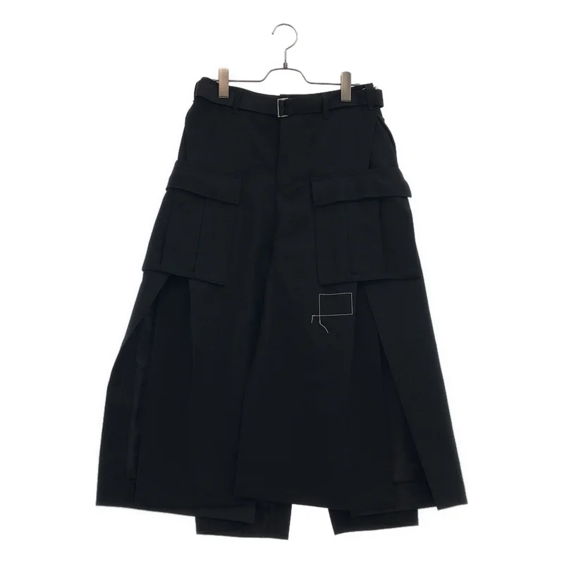 sacai / サカイ | 2025SS | × WTAPS / Cotton Back Satin Skirt / コットン バックサテン スカート | 2 | レディース