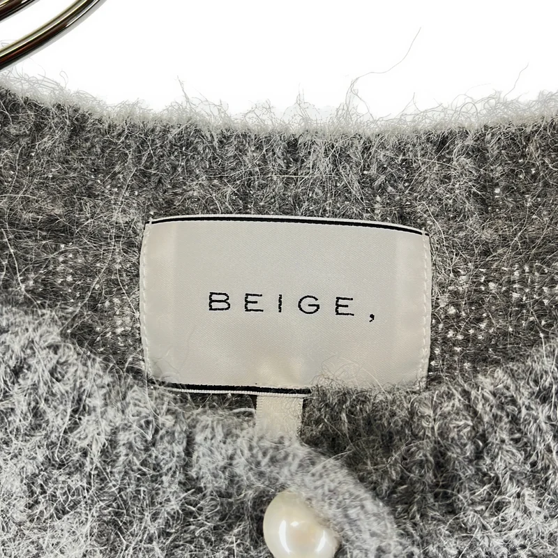 BEIGE， / ベイジ | ウール パールボタン ニット カーディガン | 4 | レディース