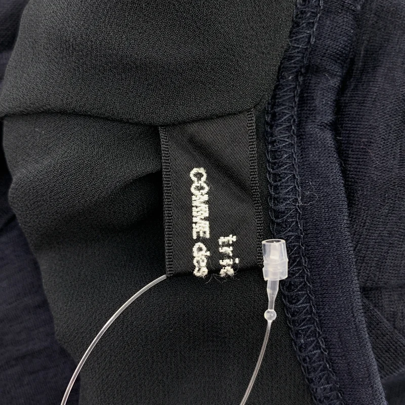 tricot COMME des GARCONS / トリココムデギャルソン | 2008AW | ウール シアー 切替 クルーネック カーディガン |