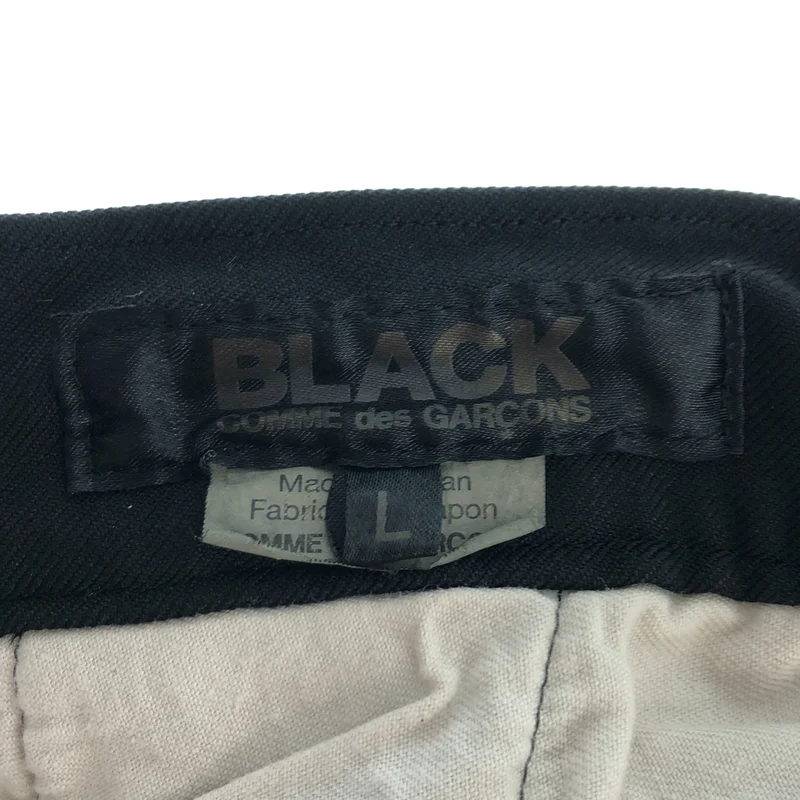 BLACK COMME des GARCONS / ブラックコムデギャルソン | 2018AW | ポリエステル縮絨 テーパードパンツ | L | メンズ