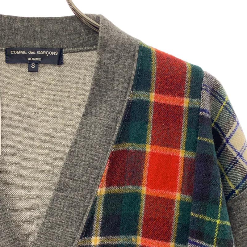 COMME des GARCONS HOMME / コムデギャルソンオム | 2011AW | タータンチェック パッチワーク カーディガン | S | メンズ