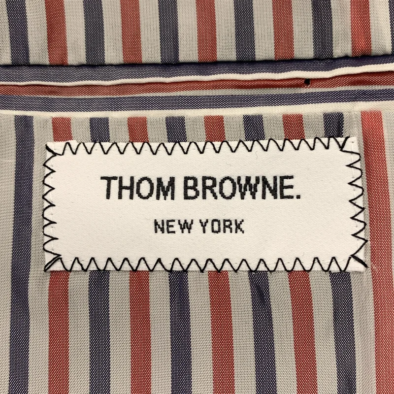 THOM BROWNE / トムブラウン | エンブロイダリー チェック バルカラーコート | 2 | メンズ