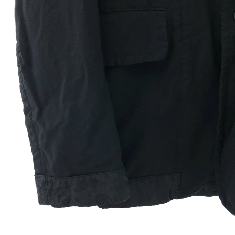 BLACK COMME des GARCONS / ブラックコムデギャルソン | 2013AW | ポリエステル縮絨 ペイズリー切替 テーラードジャケット | XL | メンズ
