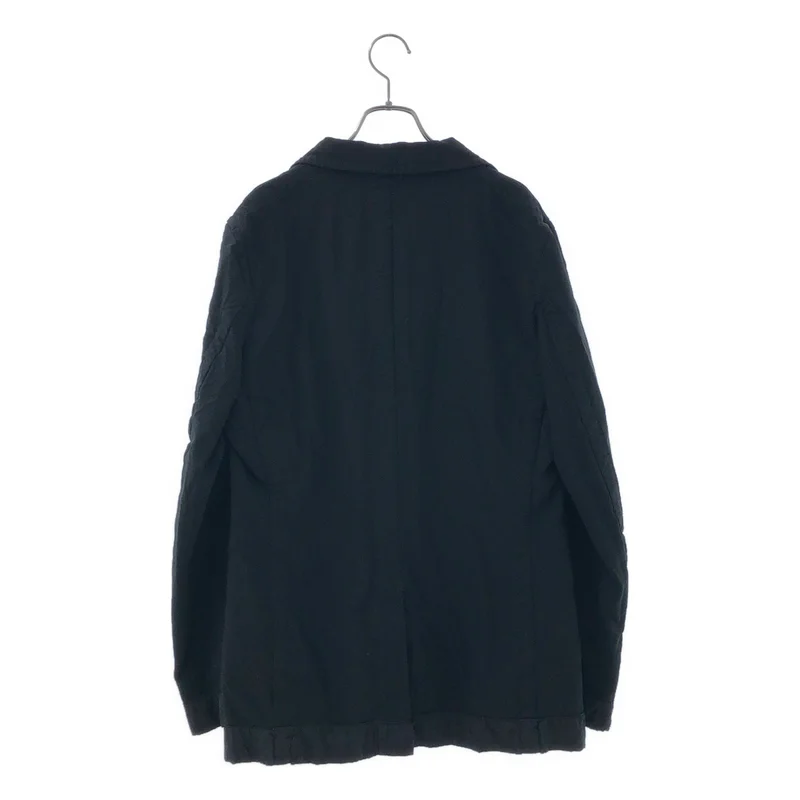 BLACK COMME des GARCONS / ブラックコムデギャルソン | 2013AW | ポリエステル縮絨 ペイズリー切替 テーラードジャケット | XL | メンズ