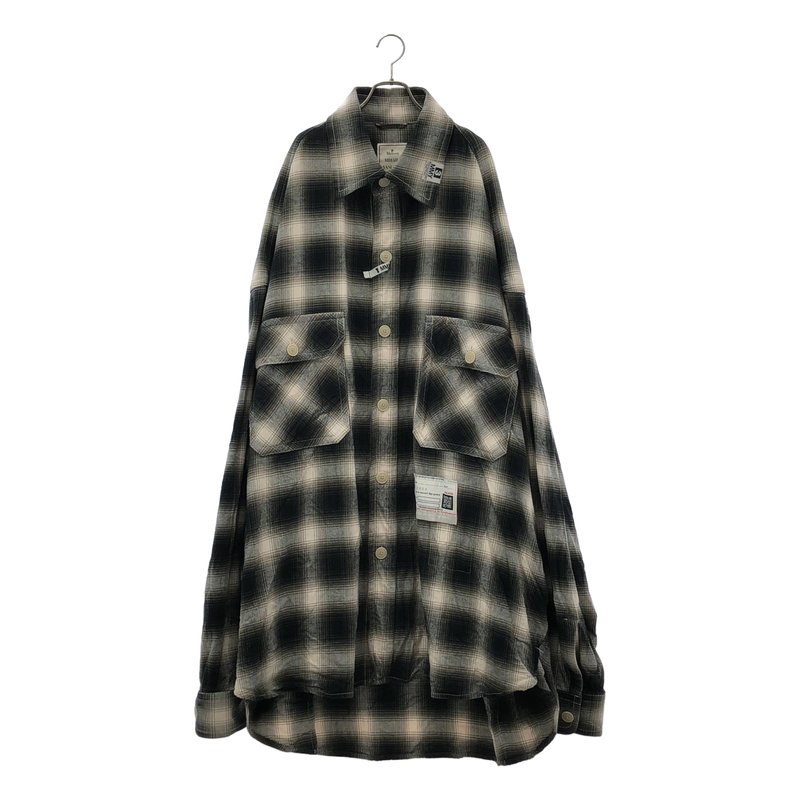Maison MIHARA YASUHIRO / メゾンミハラヤスヒロ | 2024SS | Super Big Check Long-sleeve Shirt スーパービッグ チェックシャツ A12SH072 | 48 | メンズ