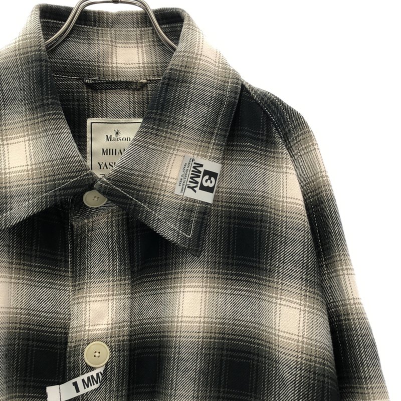 Maison MIHARA YASUHIRO / メゾンミハラヤスヒロ | 2024SS | Super Big Check Long-sleeve Shirt スーパービッグ チェックシャツ A12SH072 | 48 | メンズ