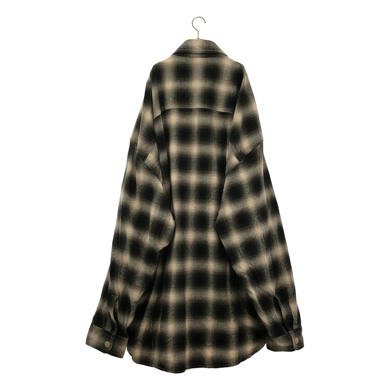 Maison MIHARA YASUHIRO / メゾンミハラヤスヒロ | 2024SS | Super Big Check Long-sleeve Shirt スーパービッグ チェックシャツ A12SH072 | 48 | メンズ