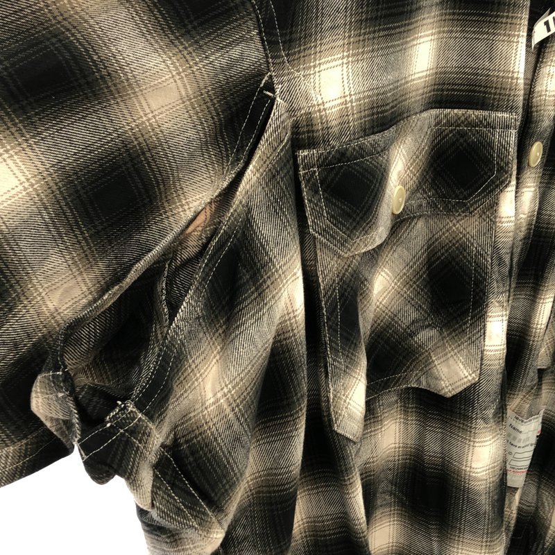Maison MIHARA YASUHIRO / メゾンミハラヤスヒロ | 2024SS | Super Big Check Long-sleeve Shirt スーパービッグ チェックシャツ A12SH072 | 48 | メンズ