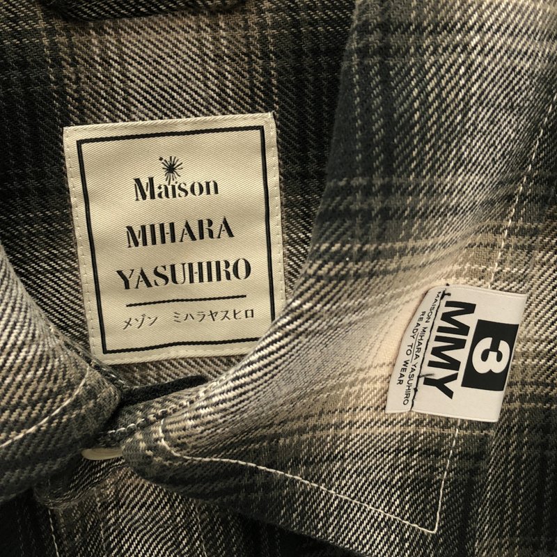 Maison MIHARA YASUHIRO / メゾンミハラヤスヒロ | 2024SS | Super Big Check Long-sleeve Shirt スーパービッグ チェックシャツ A12SH072 | 48 | メンズ