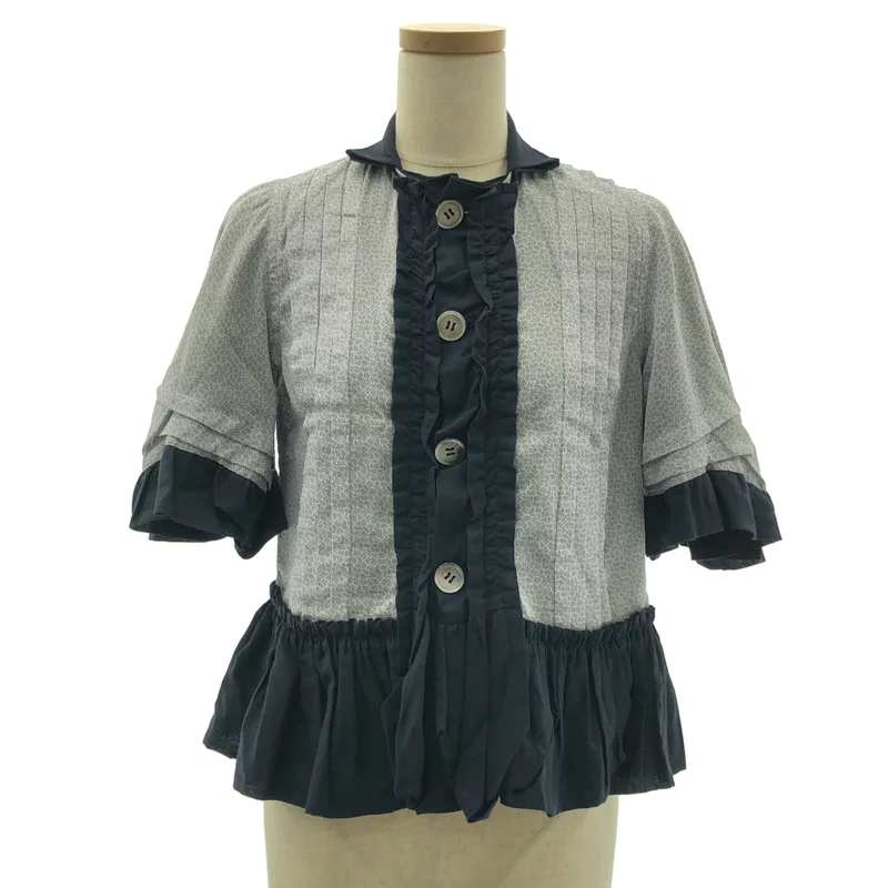 tricot COMME des GARCONS フリル ピンタック ブラウス tricot COMME des GARCONS / トリココムデギャルソン | 2008AW