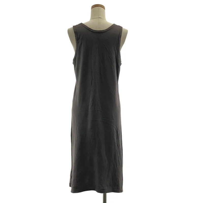 ANN DEMEULEMEESTER / アンドゥムルメステール | コットン ノースリーブ カットソー ワンピース | 38 | レディース