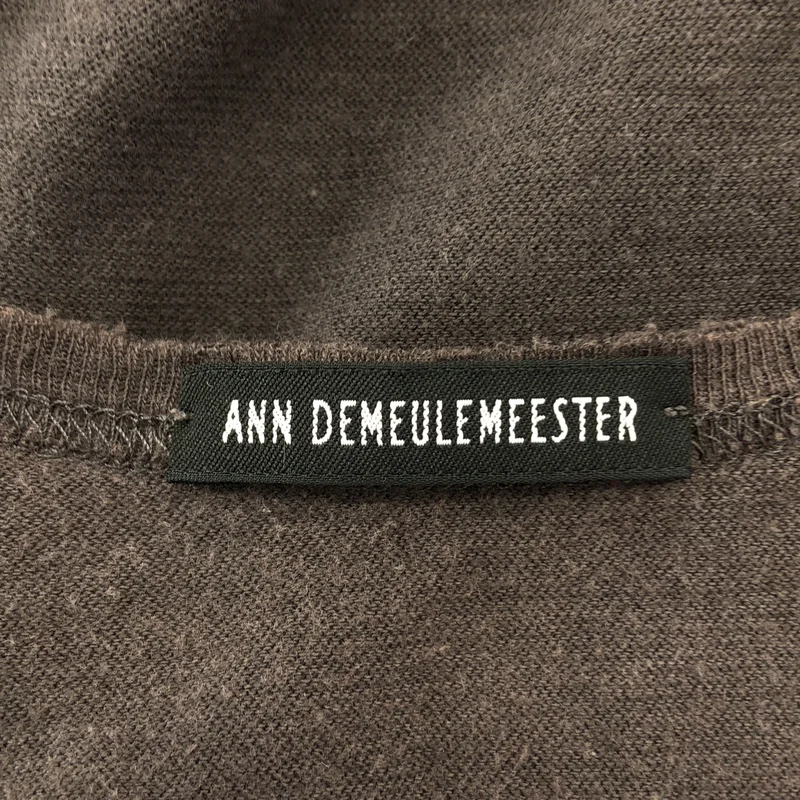 ANN DEMEULEMEESTER / アンドゥムルメステール | コットン ノースリーブ カットソー ワンピース | 38 | レディース