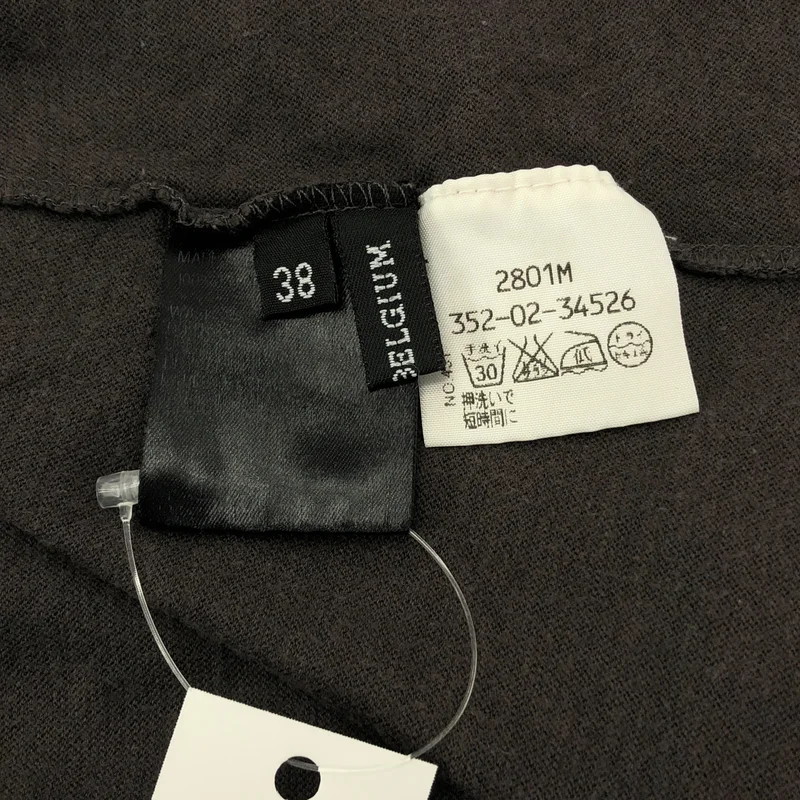 ANN DEMEULEMEESTER / アンドゥムルメステール | コットン ノースリーブ カットソー ワンピース | 38 | レディース